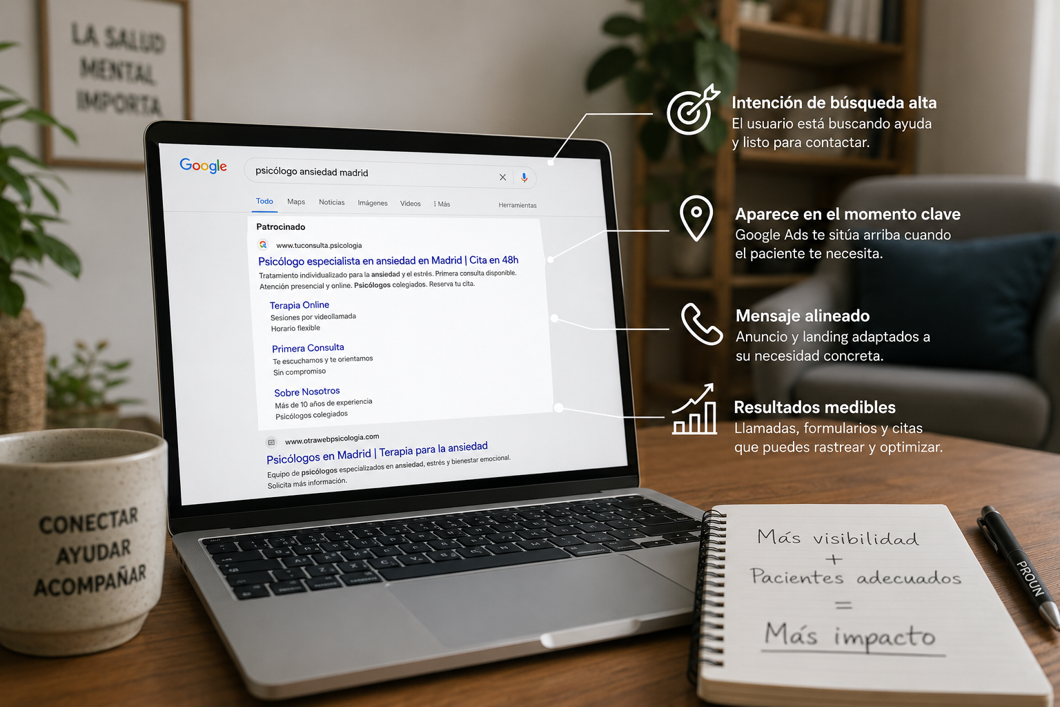 Google Ads para psicólogos