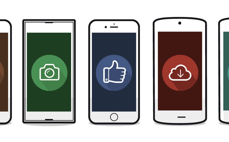 Aplicaciones móviles Iconos de aplicaciones móviles