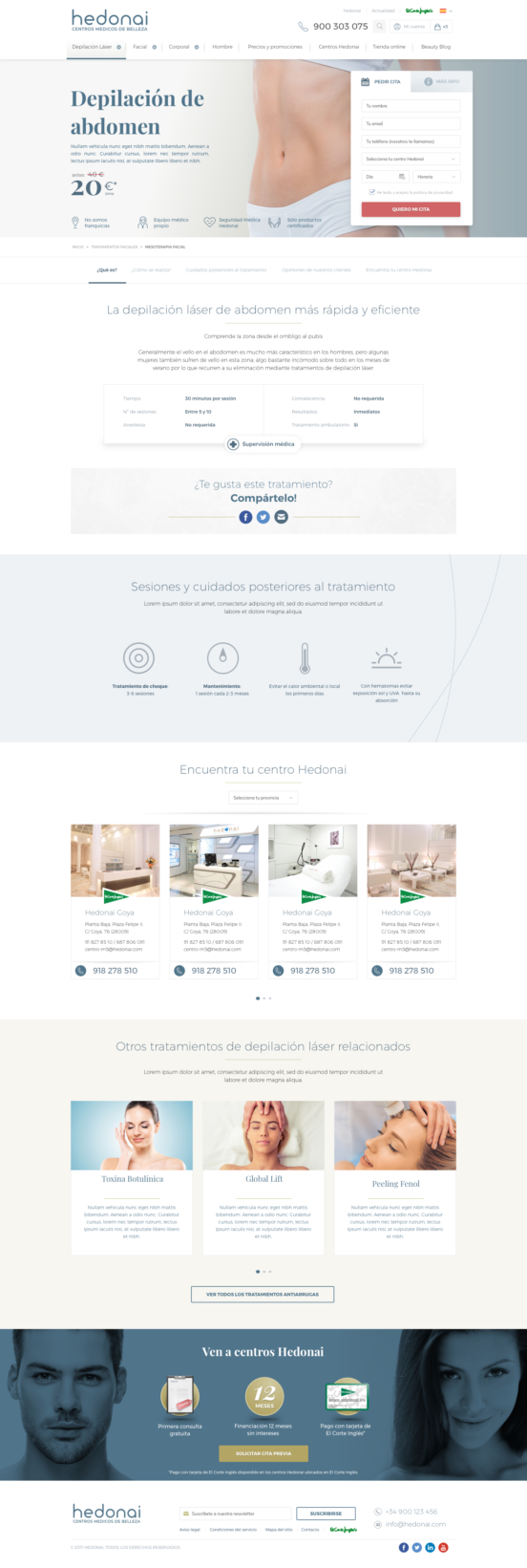 Diseño web, desarrollo web de Hedonai