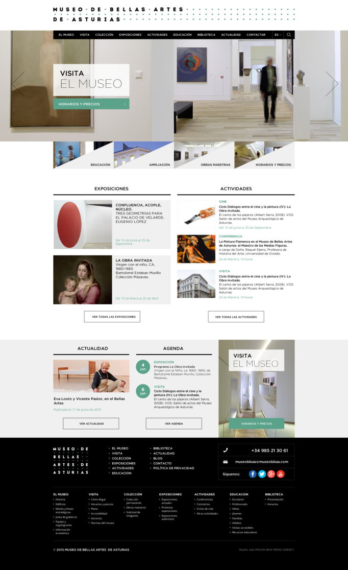 Diseño y desarrollo web Museo de Bellas Artes de Asturias