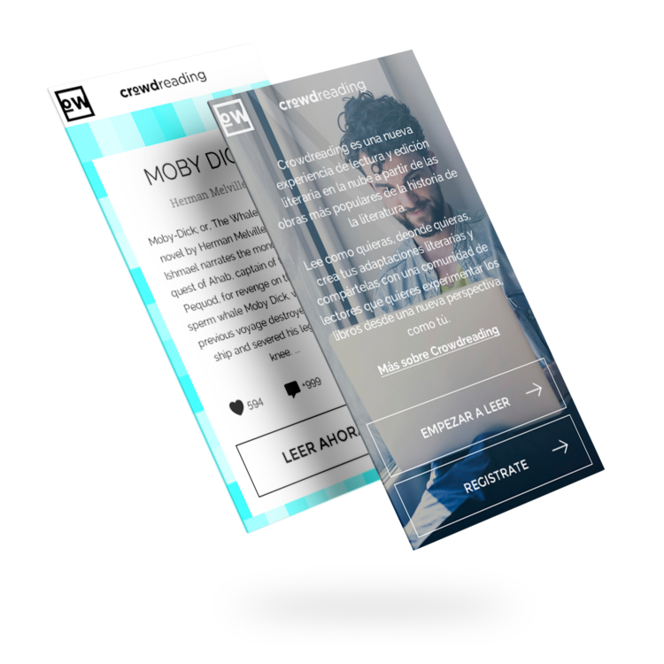 Diseño app móvil Crowdreading